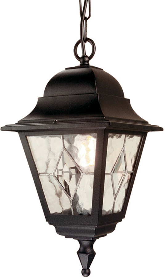 Elstead Norfolk Traditional Black Outdoor Hanging Porch Lantern