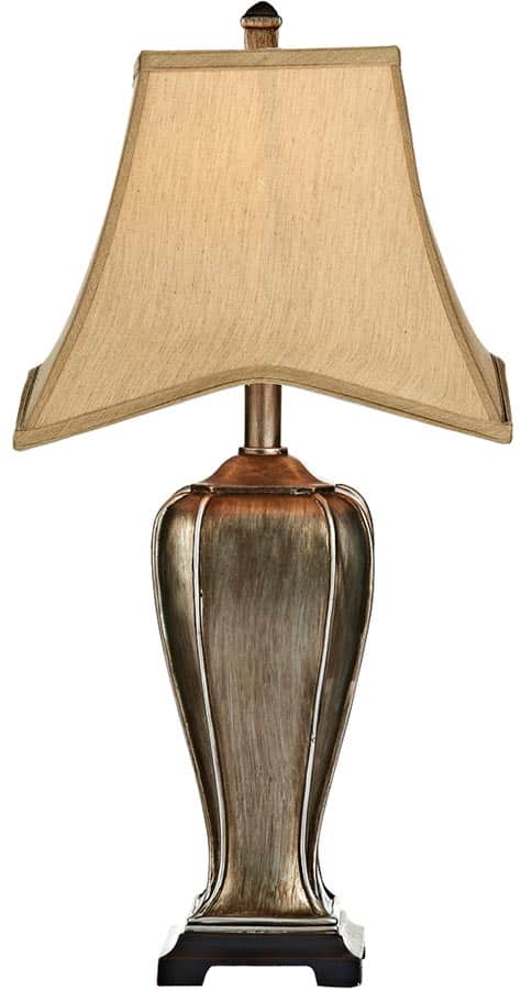 Dar Emlyn 1 Light Distressed Gold Table Lamp With Gold Shade