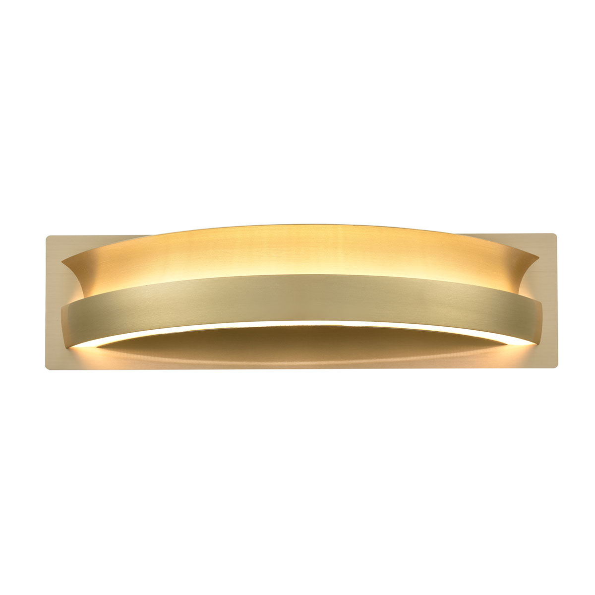 Eternity LED Modern Satin Brass Single Wall Light