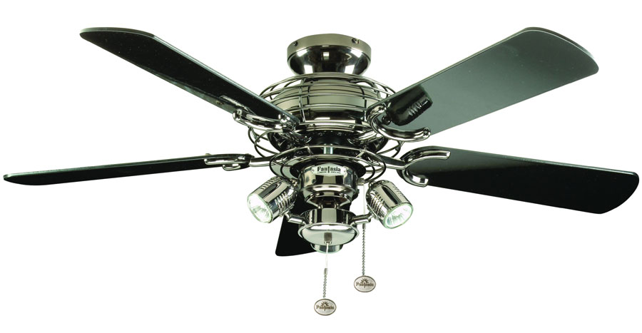 Fantasia Gemini Combi 42″ Ceiling Fan Lights Pewter / Gloss Black