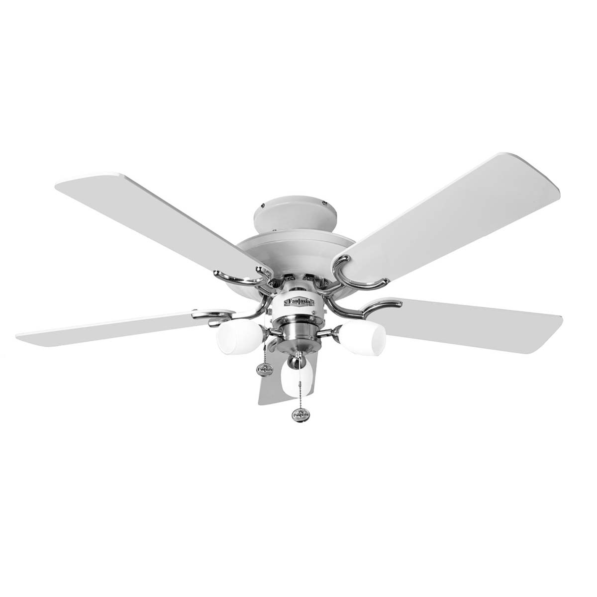 Fantasia Mayfair Combi 42″ Ceiling Fan Light Kit Gloss White