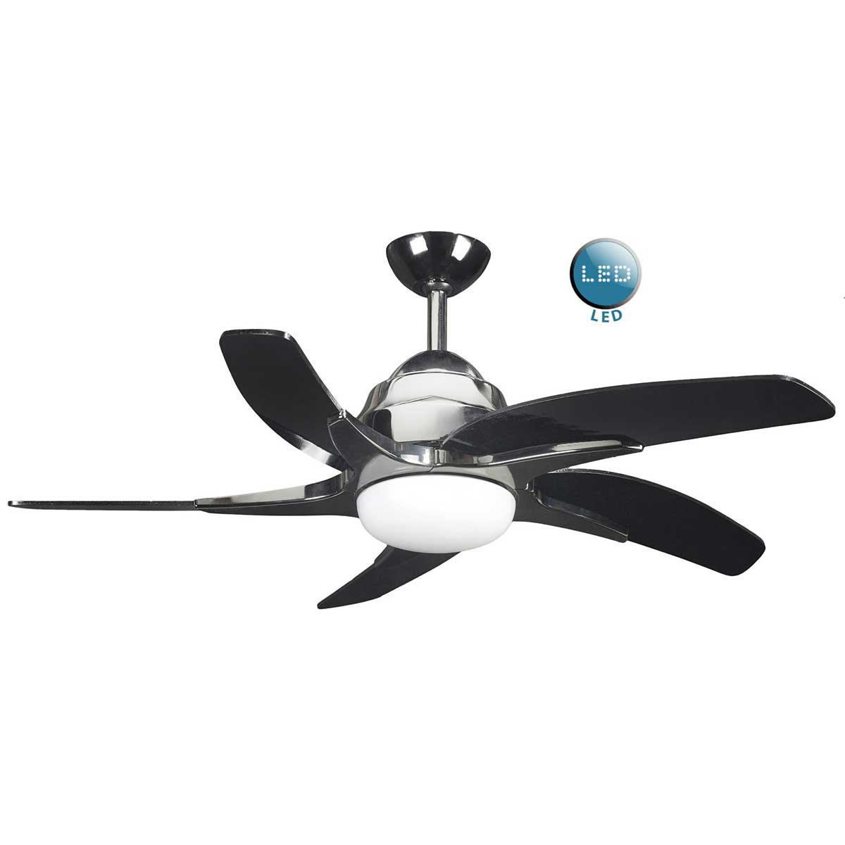 Fantasia Viper Plus Remote 44″ Ceiling Fan LED Pewter / Gloss Black