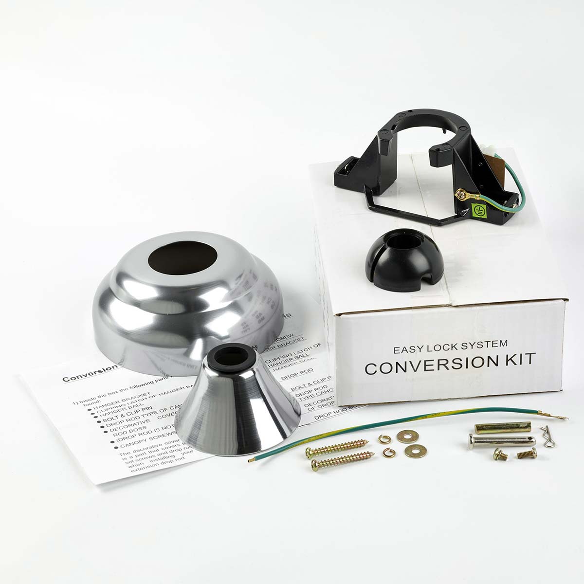 Fantasia Ceiling Fan Drop Rod Conversion Kit Stainless Steel