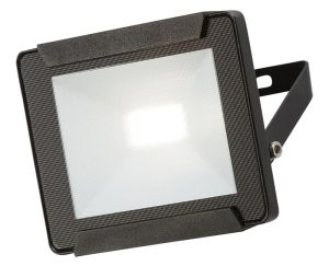 Black 10w LED outdoor security floodlight IP65 800 lumen
