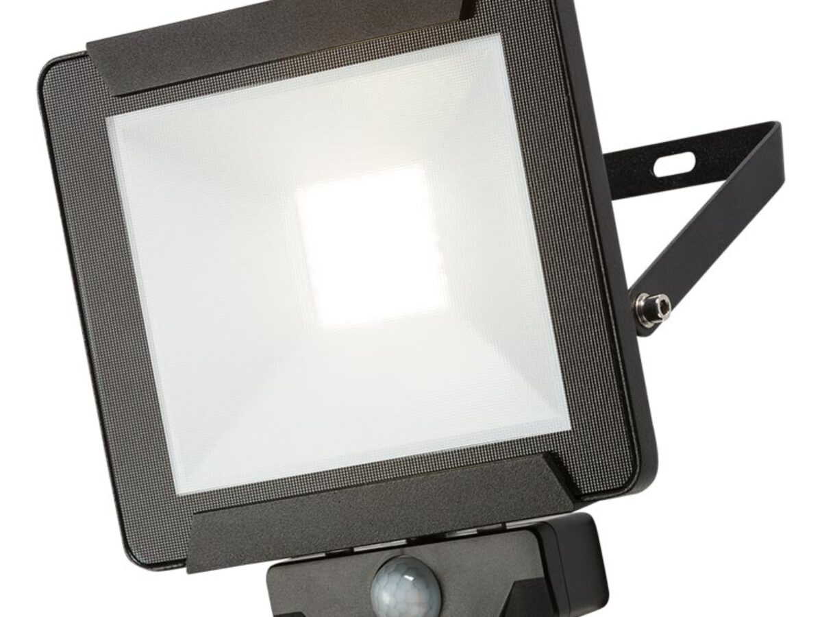 Black 30w Led Outdoor Pir Floodlight Manual Override Ip65 Black 30w Led Outdoor Pir Floodlight, Outdoor Led Floodlight With Sensor
