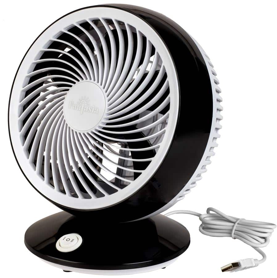 Fantasia USB Powered 2 Speed Desktop Fan Black & White