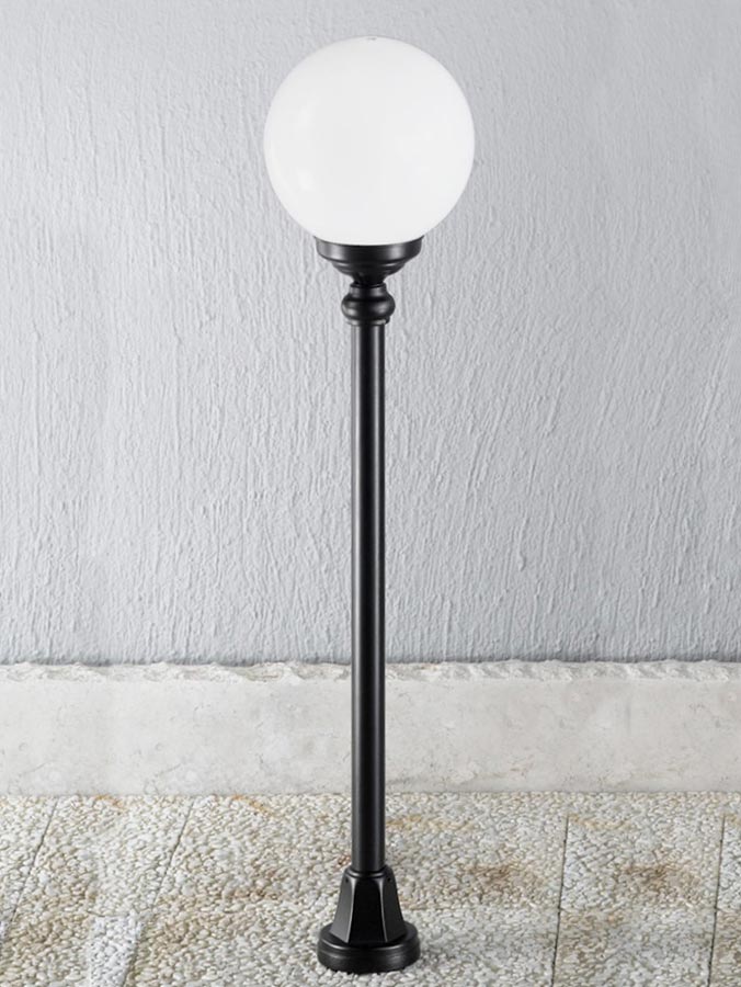 Light Outdoor Half Lamp Post, Outdoor Globe Lamp Post
