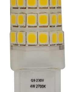 Clear G9 Non Dimmable LED Bulb 4w 370 Lumens Warm White 2700k