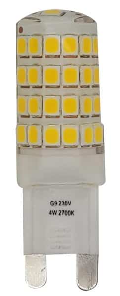 Clear G9 Non Dimmable LED Bulb 4w 370 Lumens Warm White 2700k