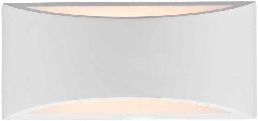 Dar Hove 2 Light Plaster Envelope Wall washer