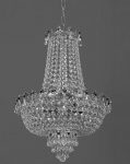 Impex Munich Strass Crystal 8 Light Empire Chandelier Gold Plated
