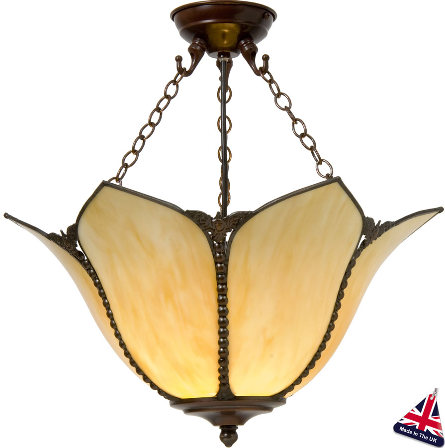 Topkapi Handmade Art Nouveau Style Pendant Ceiling Up Lighter