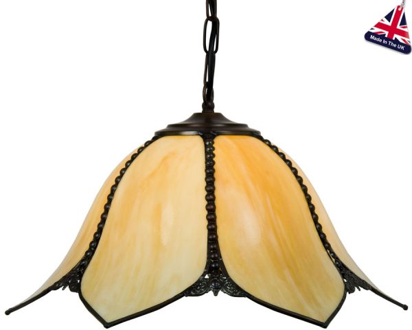 Topkapi Handmade Art Nouveau Style Chain Pendant Ceiling Light