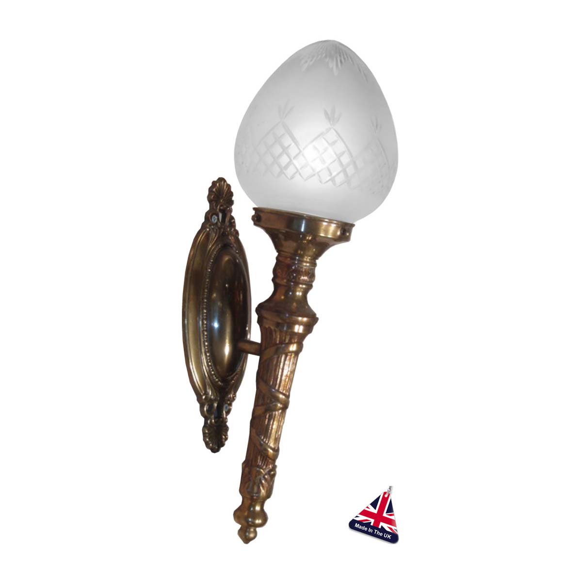 Large Bathroom Torchere Wall Light UK Handmade