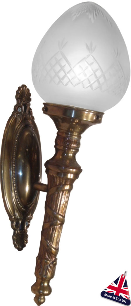 Large Bathroom Torchere Wall Light UK Handmade