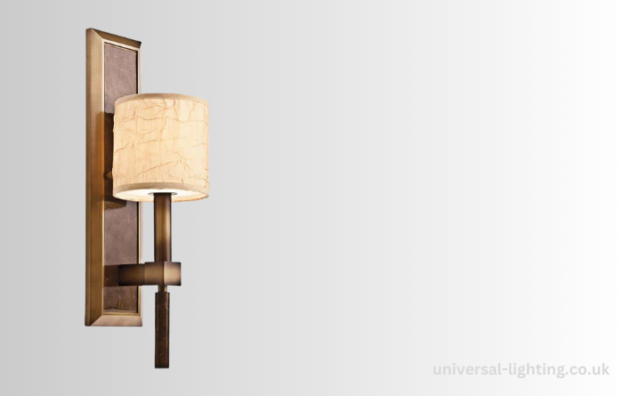 Kichler Celestial 1 Lamp Crinkle Shade Wall Light in Cambridge Bronze