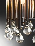 Kichler Piper Long Drop 18 Light Stairwell Chandelier Espresso Glass