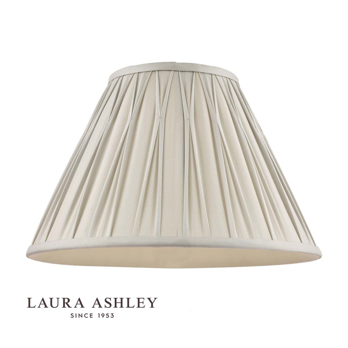 Laura Ashley Fenn Silver Silk Lamp Shade 30cm/12 inch