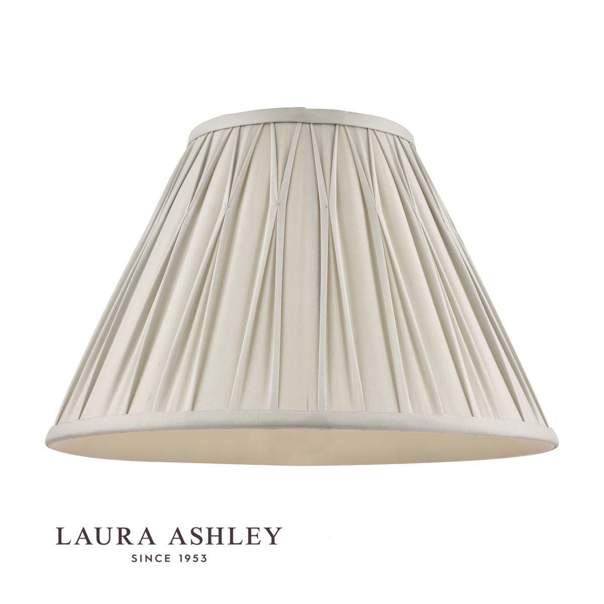 Laura Ashley Fenn Silver Silk Lamp Shade 25cm/10 inch