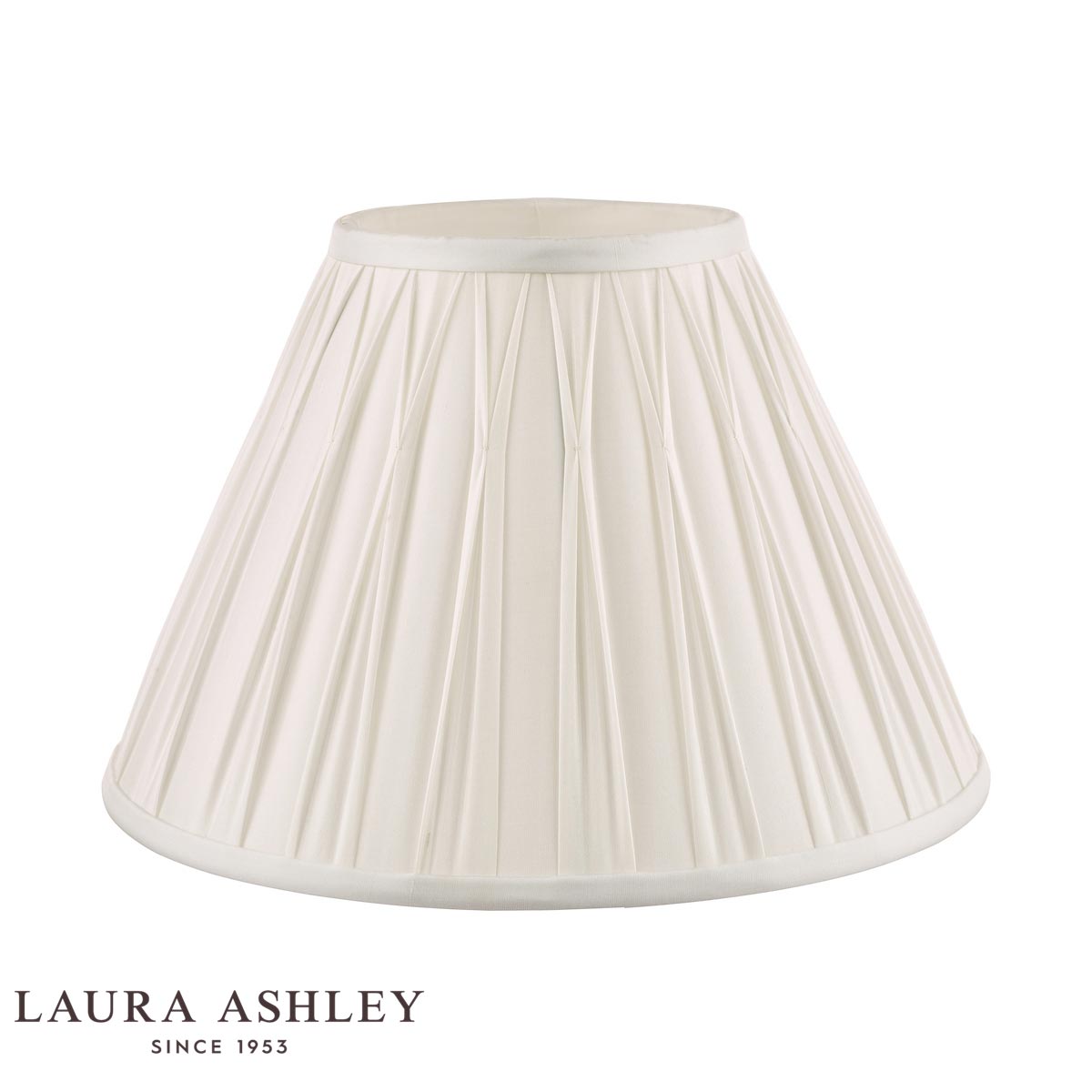 Laura Ashley Fenn White Silk Lamp Shade 30cm/12 inch