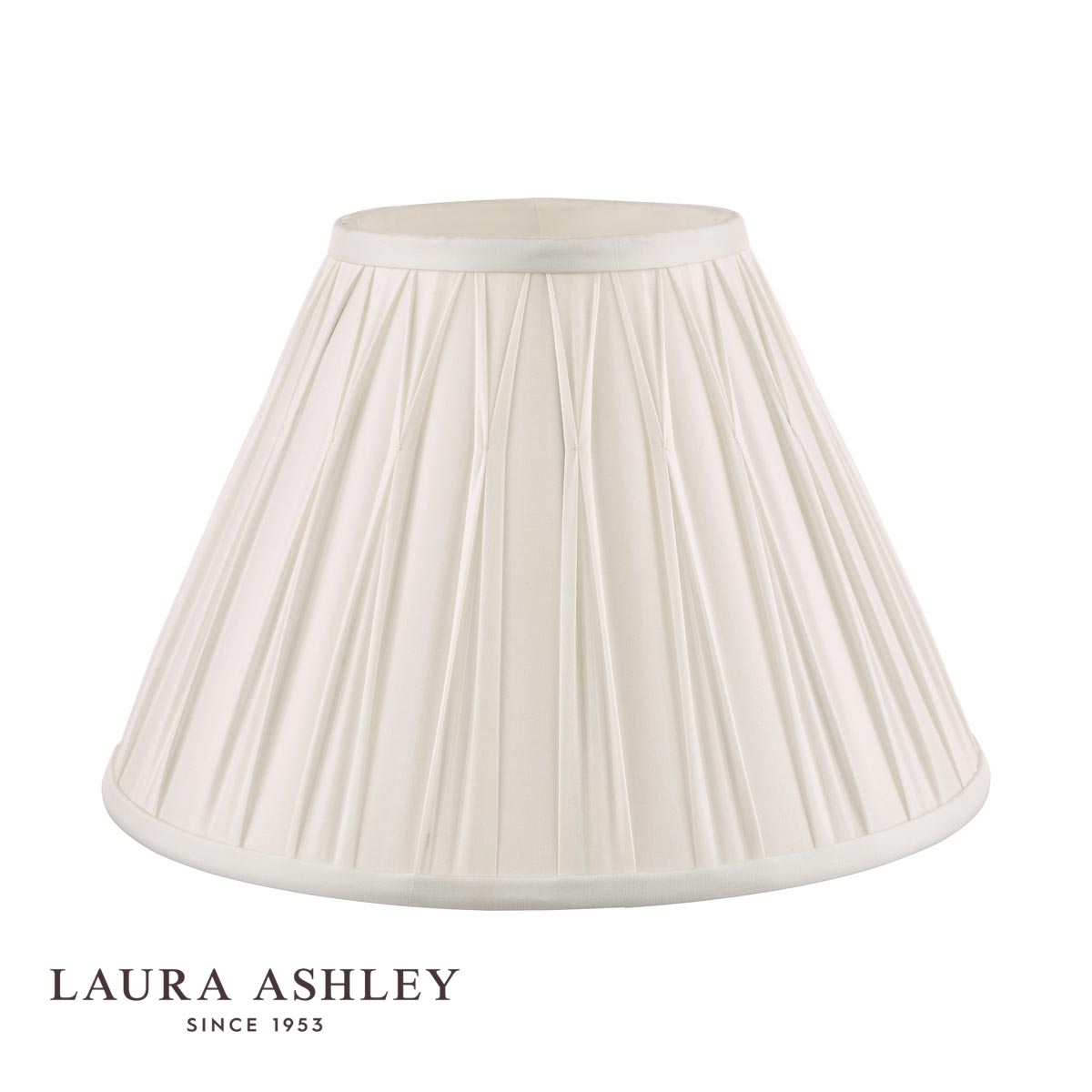 Laura Ashley Fenn White Silk Lamp Shade 35cm/14 inch