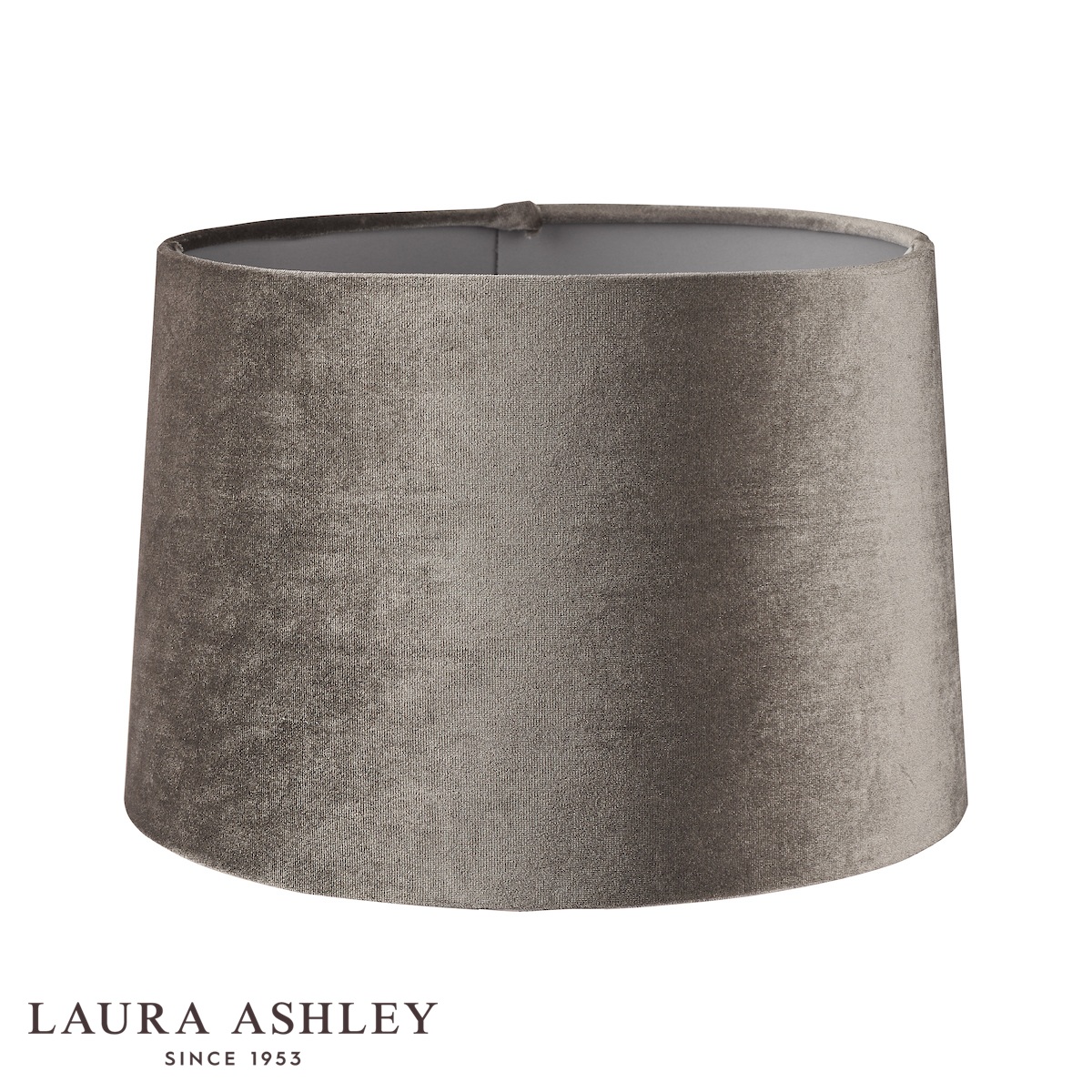 Laura Ashley Grey Velvet Lamp Shade 14-inch