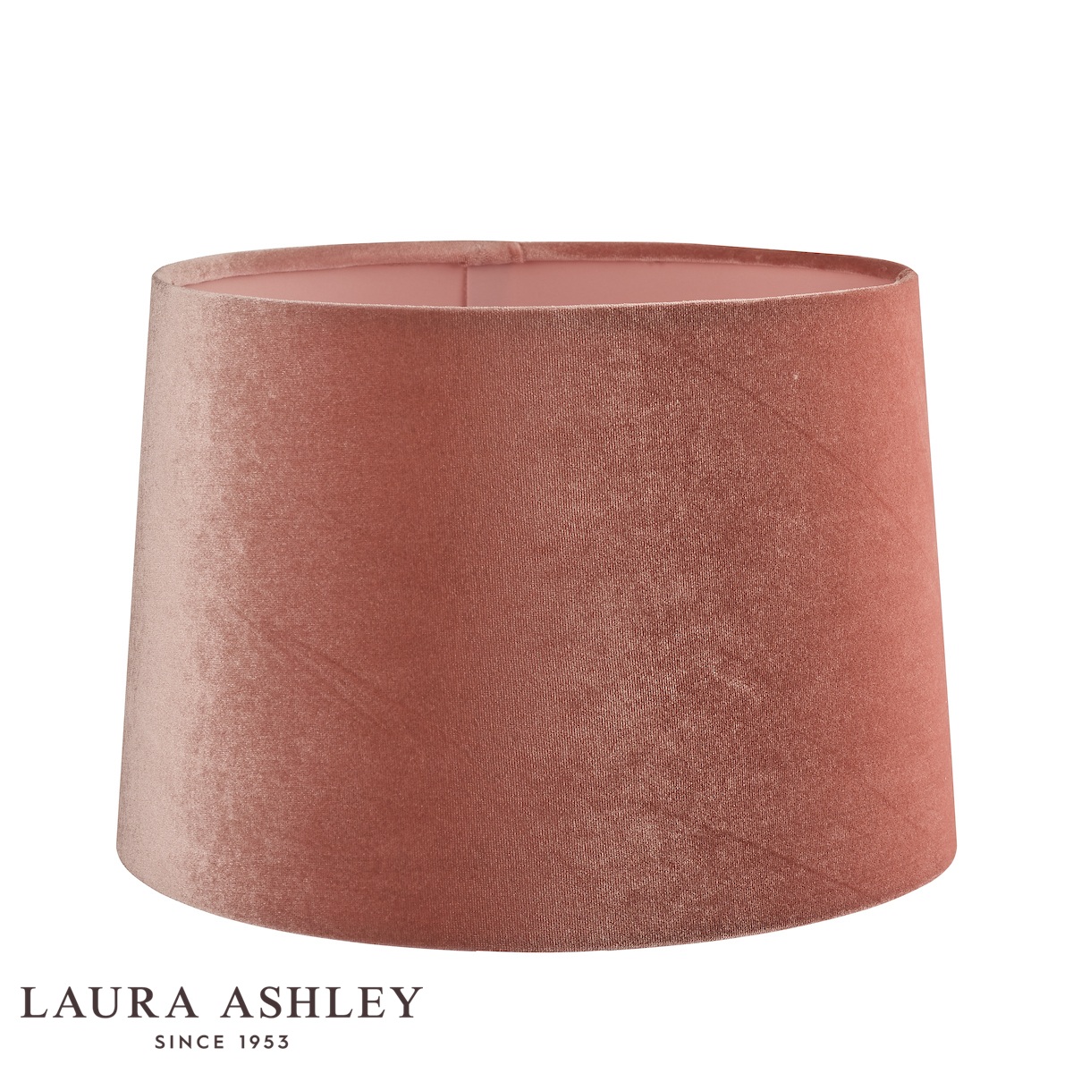 Laura Ashley Blush Pink Velvet Lamp Shade 10-inch