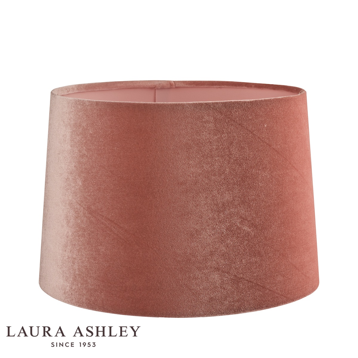 Laura Ashley Blush Pink Velvet Lamp Shade 12-inch