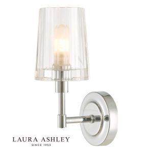 Blake bathroom wall light from Laura Ashley, on white background, with logo.
