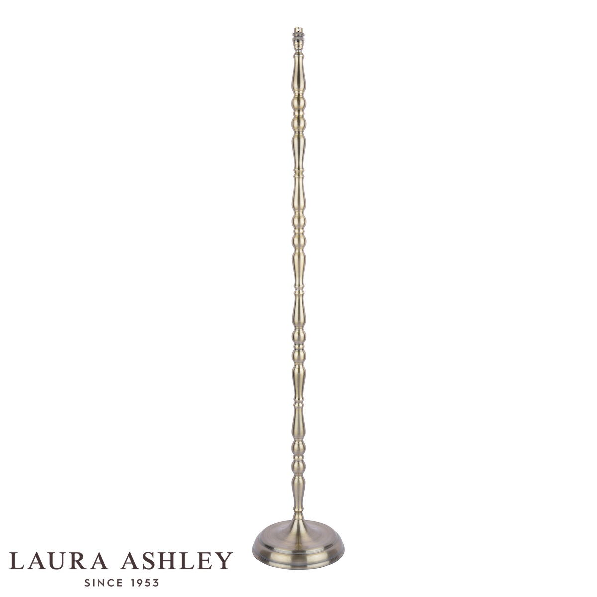 Laura Ashley Corey Floor Lamp Base Only In Antique Brass