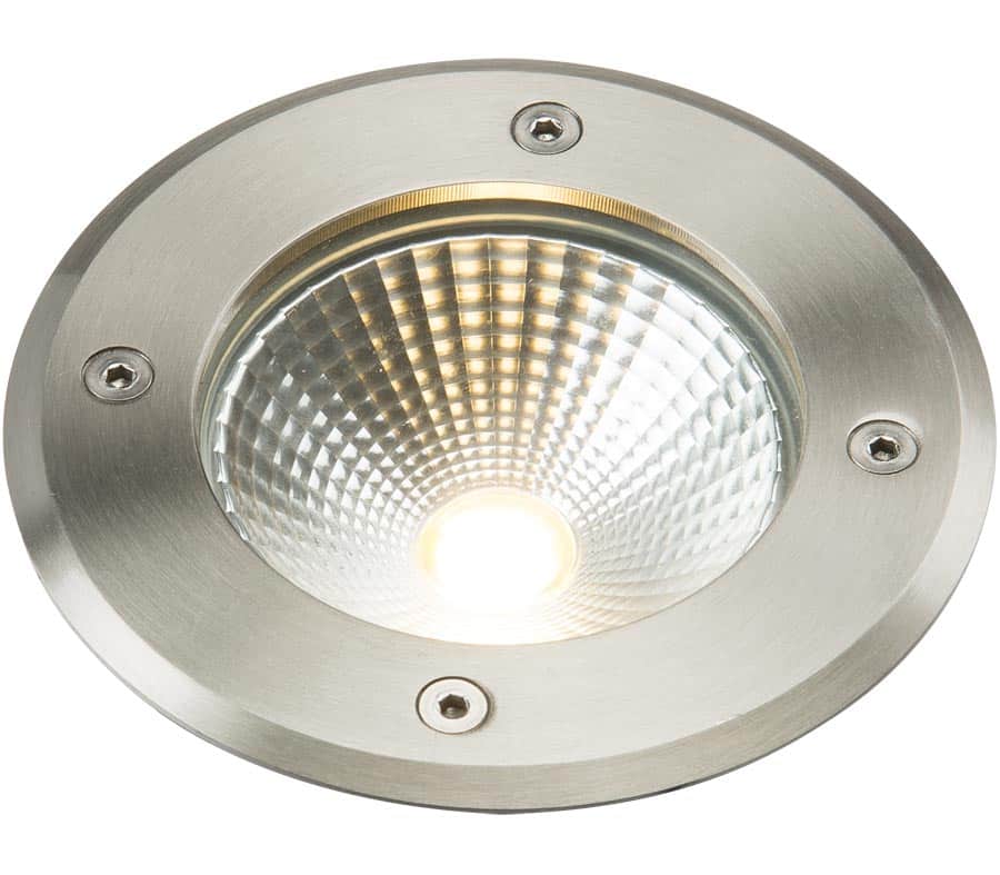316 Stainless Steel 6W LED 128mm Recessed Ground Light IP65