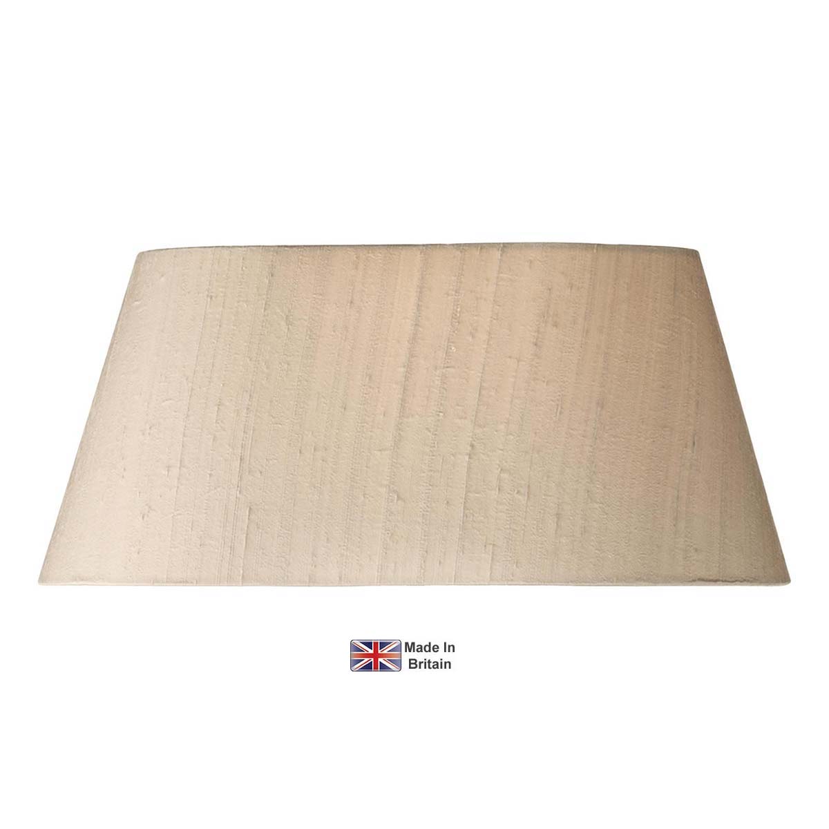 Lexington Tapered Oval Taupe Silk 16 Inch Lamp Shade