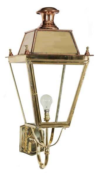 Balmoral Large Solid Brass Victorian Replica Exterior Wall Light