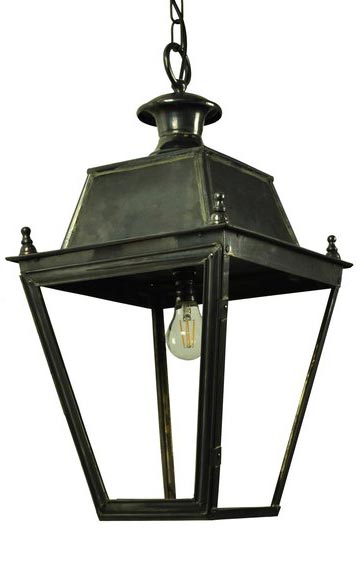 Balmoral Large Solid Brass Replica Victorian Hanging Porch Lantern