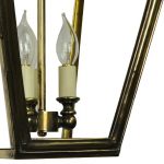 Balmoral Large Brass 3 Light Victorian Downward Outdoor Wall Lantern