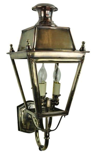 Balmoral Solid Brass 3 Light Replica Victorian Outdoor Wall Lantern