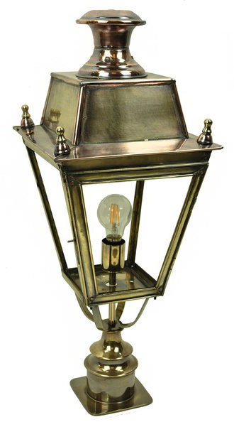 Balmoral Solid Brass Replica Victorian Outdoor Pillar Lantern