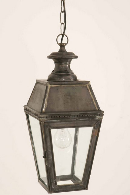 Kensington Victorian Outdoor Hanging Porch Lantern Solid Brass