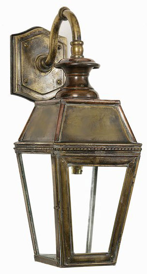 Kensington Victorian Outdoor Wall Lantern Solid Brass