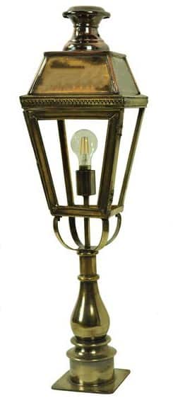 Kensington Victorian Outdoor Pillar Lantern Solid Brass