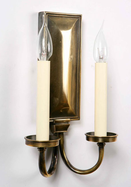 Period Replica Georgian Twin Wall Light Solid Brass