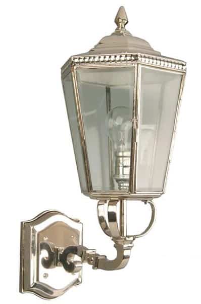 Chelsea Georgian Period Outdoor Upward Wall Lantern Nickel