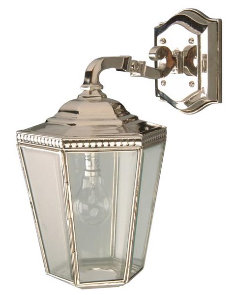 Chelsea Georgian Period Outdoor Downward Wall Lamp Nickel