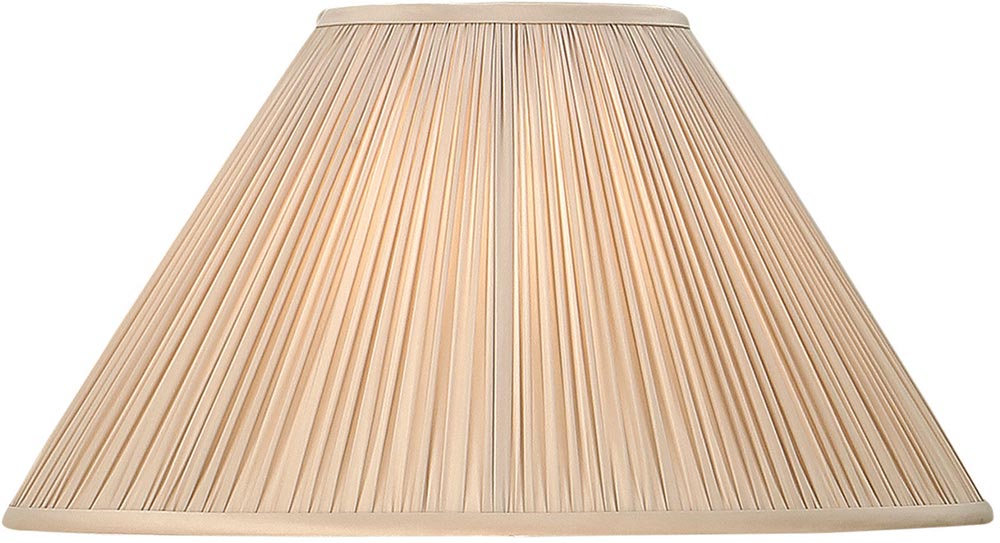 Matilda Oyster Pleated Faux Silk 20 Inch Table Lamp Shade MAT20OYS