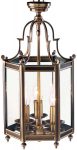 Dar Moorgate Traditional 3 Light Hanging Lantern Antique Brass