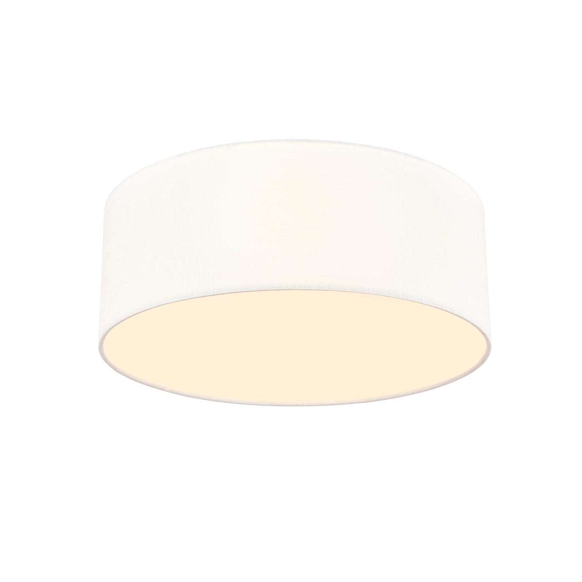 Melissa Single Tier 4 Light Flush Ceiling Light Cream Fabric
