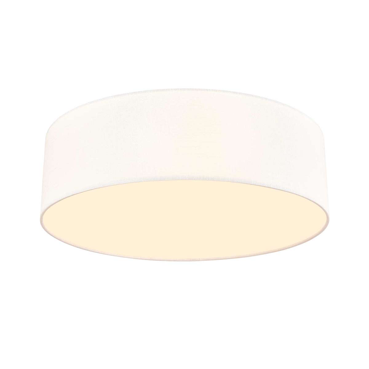 Melissa Single Tier 6 Light Flush Ceiling Light Cream Fabric