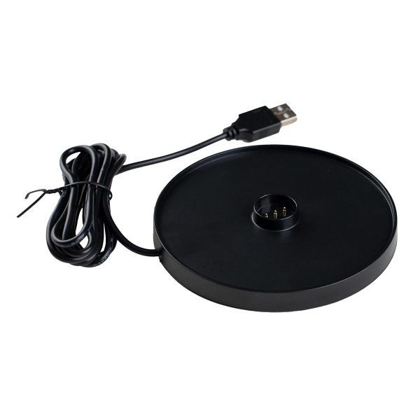 Large round charging pad by Franklite for the large Nomad table lamps.