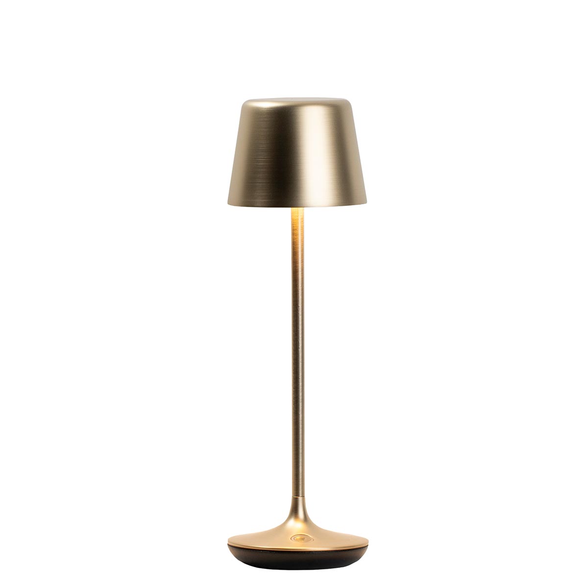 Nomad Small Rechargeable LED Table Lamp Brushed Brass IP65