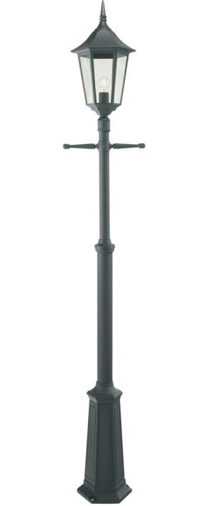 Norlys VG5 BLACK Valencia Grande traditional single garden lamp post